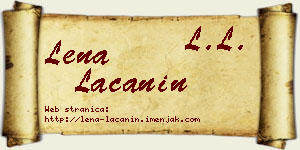 Lena Lačanin vizit kartica